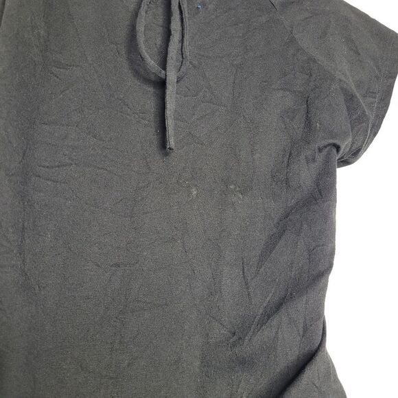 Vintage y2k black grunge sparkly butterfly graphic chain halter cap sleeve large - Picture 8 of 8